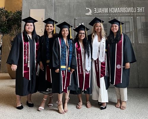 Photo of the six graduating BioCORE Scholars